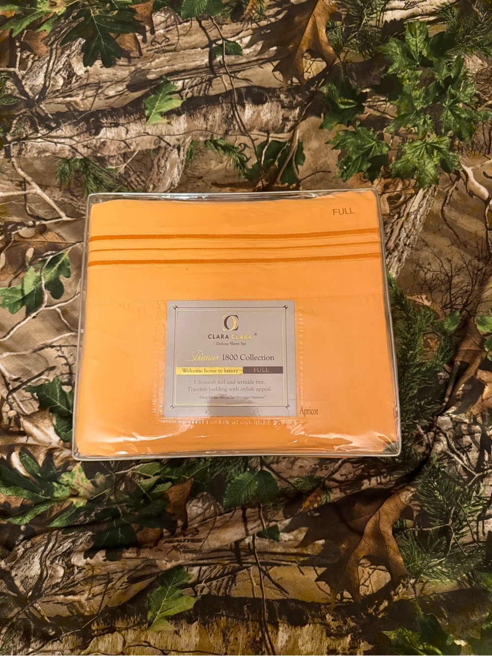 Clara Clark Apricot Full Sheet Set - 1800 Collection